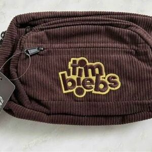 Tim Biebs Brown Corduroy Crossbody Bag